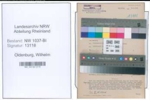 Entnazifizierung Wilhelm Oldenburg , geb. 18.03.1901 ()