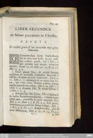 Caput I. De consilio gratiae & ira exercendae erga genus humanum.