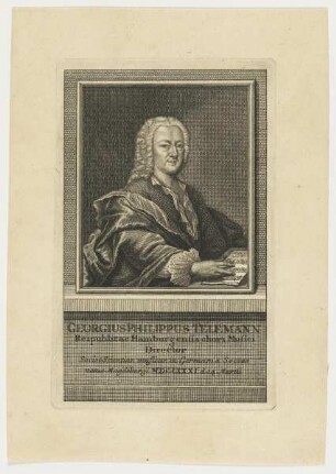 Bildnis des Georgius Philippus Telemann