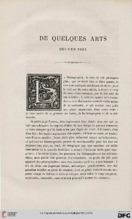 19: De quelques arts qui s'en vont