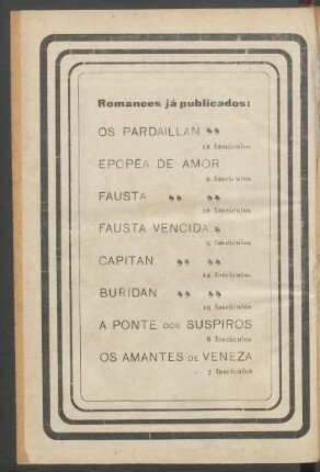Romances já publicados
