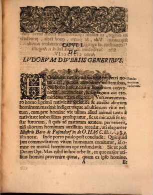 Dissertatio Academica De Ivsto Natvrali Lvdorvm In Pecvniam : = Von Geld- und Glück-Spielen