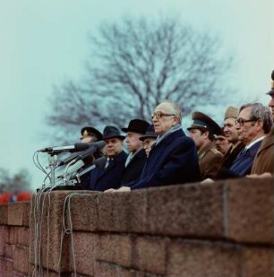 Gedenkstätte Sachsenhausen, Ansprache während einer Gedenkveranstaltung
