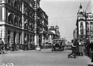 Straßenbild : Johannesburg. Belebte Straße