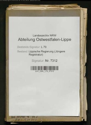 Öffentliche Gebäude im Baukreis Detmold / Verwaltungsamt Detmold