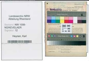 Entnazifizierung Karl Heynen , geb. 26.02.1922 (Verw.Angestellter)