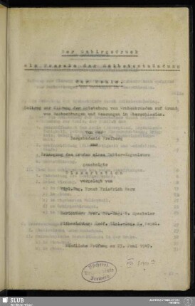 Der Gebirgsdruck als Ursache der Selbstentzündung der Kohle