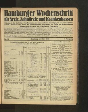Nr. 12. 19. März 1922