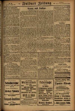 Zweite Ausgabe vom Freitag, den 18. April 1924.