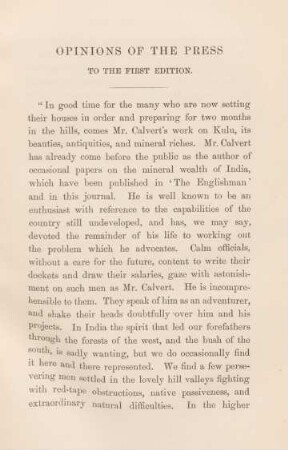 Opinions of the press to the first edition
