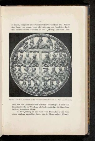Fig. 24. Veit Stoss, Mittelstück aus der Rosenkranztafel im Germanischen Museum zu Nürnberg.