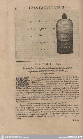 Caput XVI. De quibusdam experimentis aquarum in coelorum praedictorum...