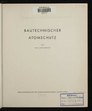 Bautechnischer Atomschutz