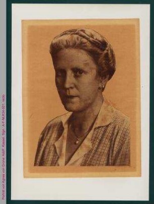 Porträt von Agnes von Grone