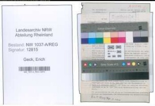 Entnazifizierung Erich Geck , geb. 00.00.0000 (Amtsrentmeister)