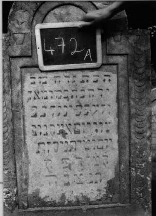 Grabstein 89 (Index: 100087613) Maße HxBxT: 138x65x10 cm: Grabstein 89A