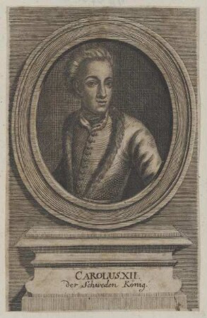 Bildnis des Carolus XII., König von Schweden