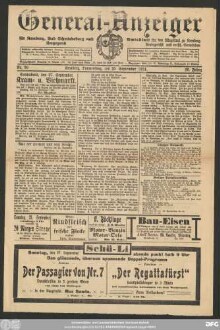 General-Anzeiger für Kemberg, Bad Schmiedeberg und Umgegend, Nr. 90 Kemberg, Donnerstag, den 25 September 1924.