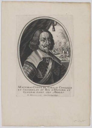 Bildnis des Matthias de GallasBildnis Matthias Gallas (1627 Reichsfrhr. u. 1632 Reichsgraf von), Graf von Campo, Herzog von Lucera