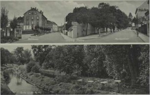 Leipzig-Thekla. Bölckestr. Neutzscherstr. Partie an der Parthe