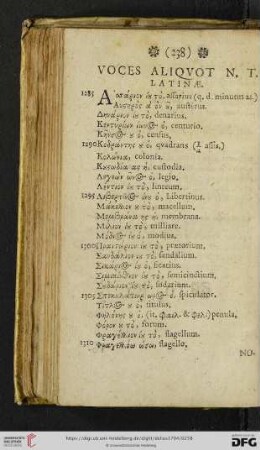 Voces aliquot N. T. latinæ