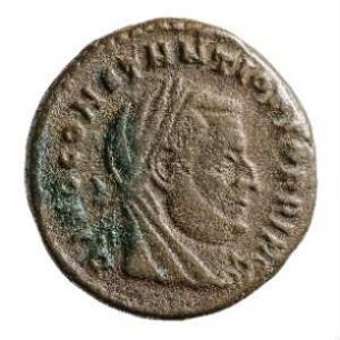 Münze, Follis, 317 - 318 n. Chr.