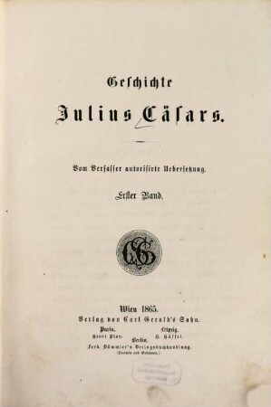 Geschichte Julius Cäsars, 1