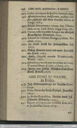 Libri Ethici Et Politici