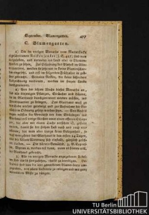 C. Blumengarten.