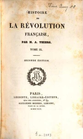 Histoire de la révolution française. 9