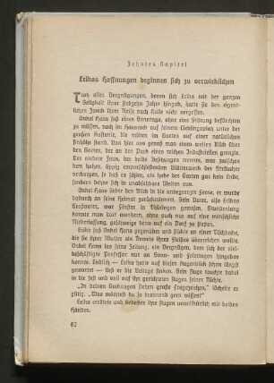 Erikas Hoffnungen beginnen sich zu verwirklichen