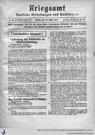 Nr. 49, 20.04.1918