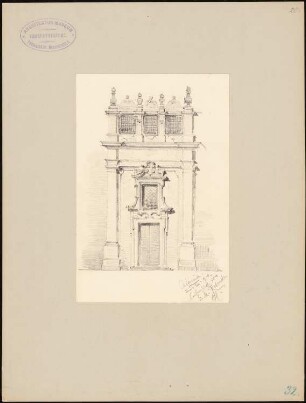 Santa Maria Rotonda, Catania: Portal im Seitenschiff