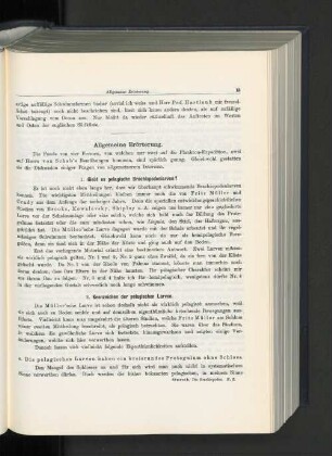 Allgemeine Erörterung.