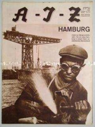 Proletarische Wochenzeitschrift "A-I-Z" u.a. zur bevorstehenden Bürgerschaftswahl in Hamburg