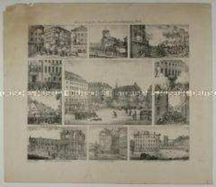 Erinnerung an Dresdens Schreckenstage, Mai 1849 - Bilderbogen