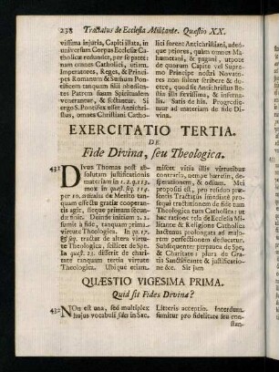 238-247, Quaestio Vigesima Prima.
