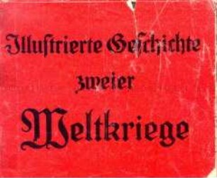 Bebilderte Abwurf-Flugschrift der Alliierten mit einem Vergleich der Verlaufs des 1. und 2. Weltkrieges