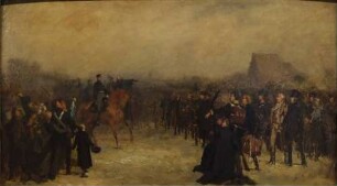 Studie zum Gemälde "Musterung der Freiwilligen in Breslau 1813"