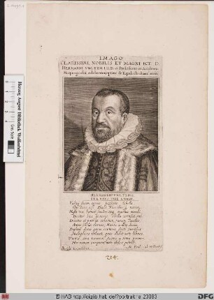 Bildnis Hermann Vultejus