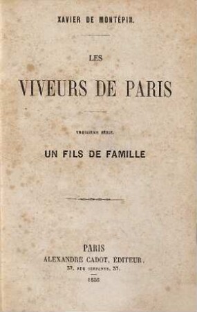 Un fils de famille