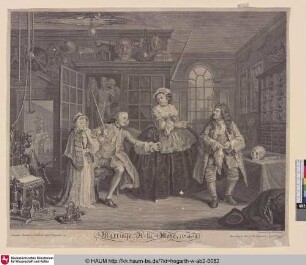 Marriage A-la-Mode, (Plate III) [The scene with the quack]