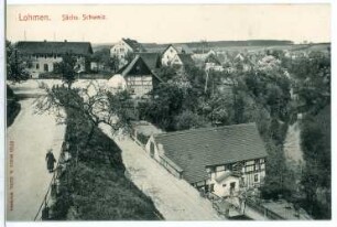 Lohmen. Blick auf Lohmen