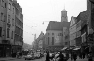 Augsburg: Maximilianstraße und Moritzplatz