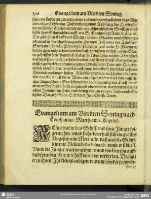 Evangelium am Vierdten Sontag nach Epiphanias, Matth. am 8. Capitul