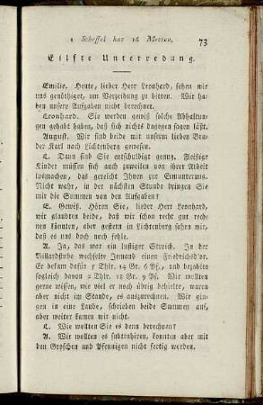 Eilfte Unterredung.