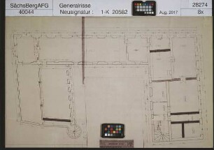 VEB Lederbekleidung und Lederhandel Freiberg, Werk III [Schönbergischer Hof], Kirchgasse 15; 2. Obergeschoss