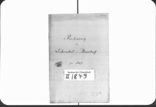 Rechnungen der Leihanstalt für 1847
