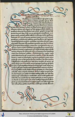 Incipit Summa Augustini de Ancona de summa potestate ecclesiastica