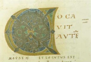 Bernward-Bibel — Schriftseite mit Initiale, Folio fol. 51r